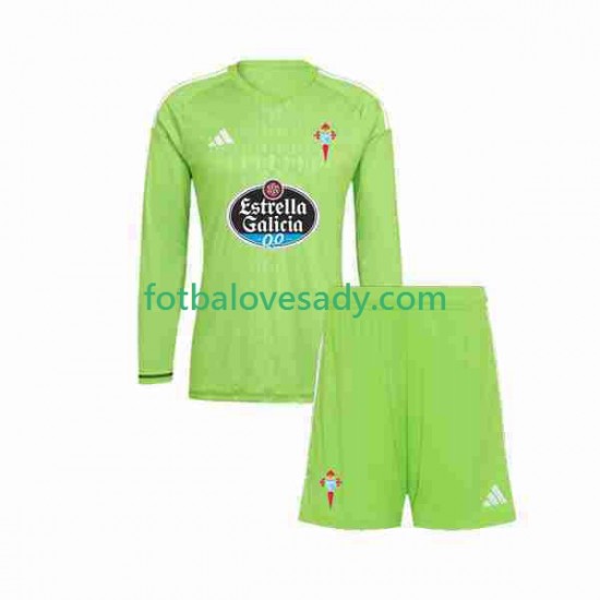 Celta de Vigo Brankář Děti Fotbalový dres Domácí 2023-2024 Dlouhý rukáv