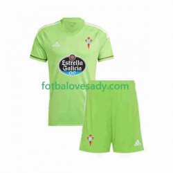 Celta de Vigo Brankář Děti Fotbalový dres Domácí 2023-2024 Krátký rukáv