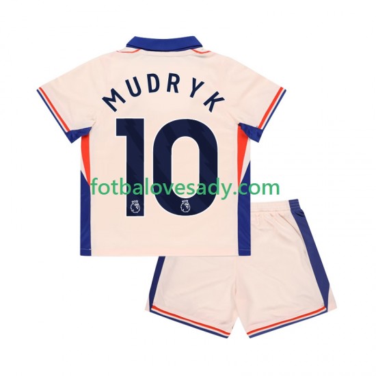 Chelsea Mychajlo Mudryk 10 Děti Fotbalový dres Venkovní 2024-2025 Krátký rukáv