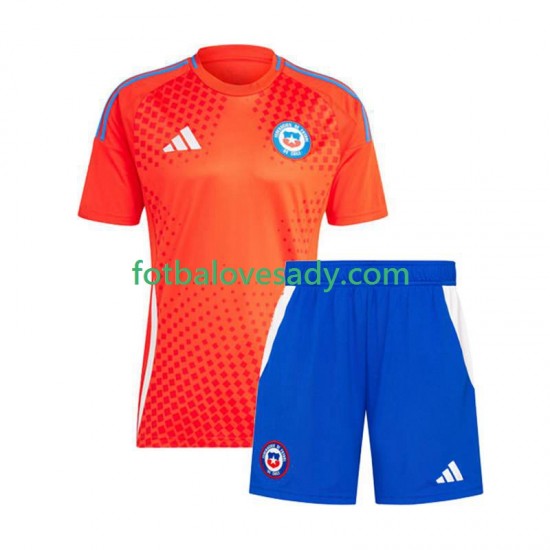 Chile Copa America 2024 Děti Fotbalový dres Venkovní Krátký rukáv