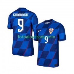 Chorvatsko Andrej Kramaric 9 Muži Fotbalový dres Venkovní Euro 2024 Krátký rukáv