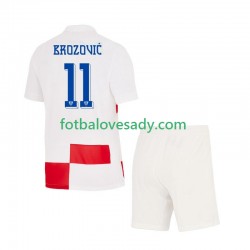 Chorvatsko Marcelo Brozovic 11 Děti Fotbalový dres Domácí Euro 2024 Krátký rukáv