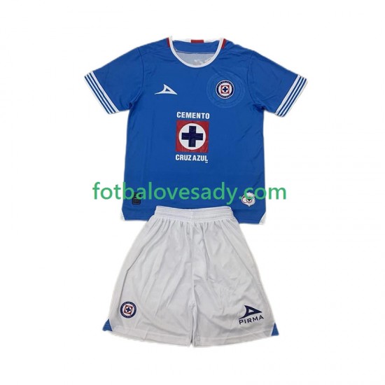 Cruz Azul Děti Fotbalový dres Domácí 2024-2025 Krátký rukáv
