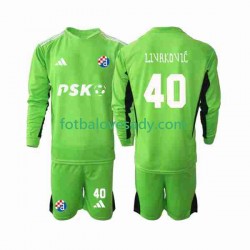 Dinamo Zagreb Brankář Livakovic 40 Děti Fotbalový dres Domácí 2023-2024 Dlouhý rukáv