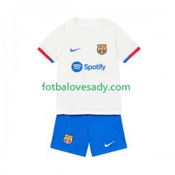 FC Barcelona Děti Fotbalový dres Venkovní 2023-2024 Krátký rukáv