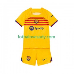 FC Barcelona Děti Fotbalový dres Čtvrtý 2022-2023 Krátký rukáv
