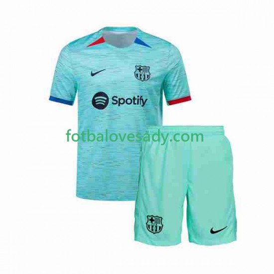 FC Barcelona Děti Fotbalový dres Třetí 2023-2024 Krátký rukáv