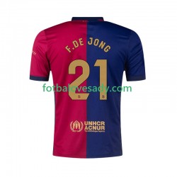 FC Barcelona F. DE JONG 21 Muži Fotbalový dres Domácí 2024-2025 Krátký rukáv