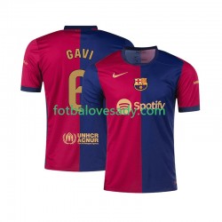 FC Barcelona GAVI 6 Muži Fotbalový dres Domácí 2024-2025 Krátký rukáv