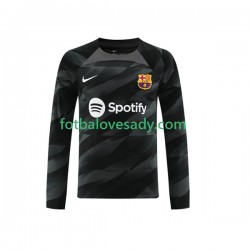 FC Barcelona Brankář Muži Fotbalový dres Venkovní 2023-2024 Dlouhý rukáv