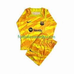 FC Barcelona Brankář Ter Stegen 1 Děti Fotbalový dres Čtvrtý 2023-2024 Dlouhý rukáv