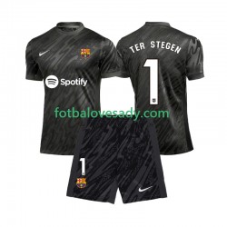 FC Barcelona Brankář Ter Stegen 1 Děti Fotbalový dres Třetí 2024-2025 Krátký rukáv
