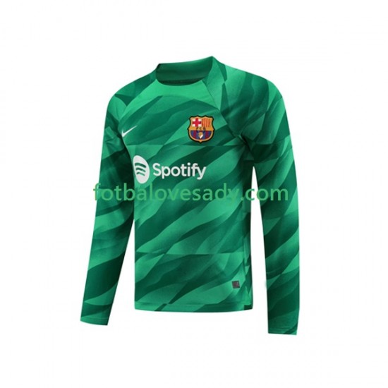 FC Barcelona Brankář Ter Stegen 1 Muži Fotbalový dres Domácí 2023-2024 Dlouhý rukáv
