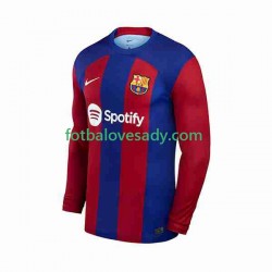 FC Barcelona Muži Fotbalový dres Domácí 2023-2024 Dlouhý rukáv