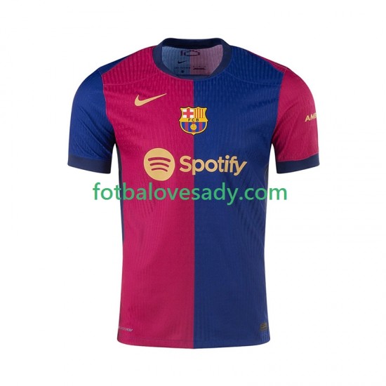 FC Barcelona Muži Fotbalový dres Domácí 2024-2025 Krátký rukáv