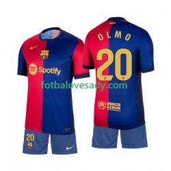 FC Barcelona Olmo 20 Děti Fotbalový dres Domácí 2024-2025 Krátký rukáv