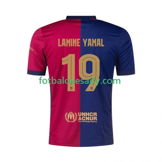 FC Barcelona UCL Font Lamine Yamal 19 Muži Fotbalový dres Domácí 2024-2025 Krátký rukáv
