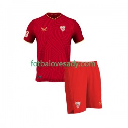Sevilla FC Děti Fotbalový dres Venkovní 2023-2024 Krátký rukáv