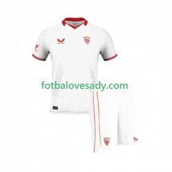 Sevilla FC Děti Fotbalový dres Domácí 2023-2024 Krátký rukáv