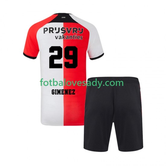 Feyenoord Rotterdam Santiago Gimenez 29 Děti Fotbalový dres Domácí 2024-2025 Krátký rukáv