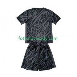 Francie Černá Brankář Děti Fotbalový dres Venkovní Euro 2024 Krátký rukáv