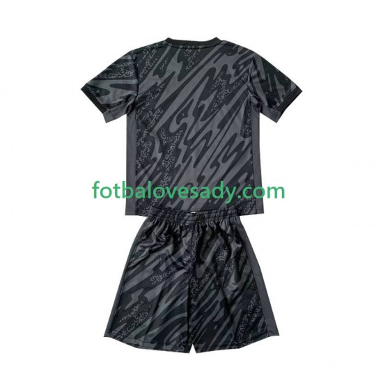 Francie Černá Brankář Děti Fotbalový dres Venkovní Euro 2024 Krátký rukáv