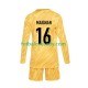 Francie Žlutá Brankář Mike Maignan 16 Děti Fotbalový dres Domácí Euro 2024 Dlouhý rukáv