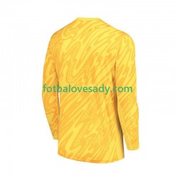 Francie Žlutá Brankář Muži Fotbalový dres Domácí Euro 2024 Dlouhý rukáv