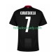 Černá Georgia Kvaratskhelia 7 Muži Fotbalový dres Venkovní Euro 2024 Krátký rukáv