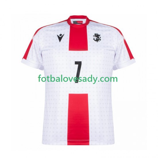 Georgia Kvaratskhelia 7 Muži Fotbalový dres Domácí Euro 2024 Krátký rukáv