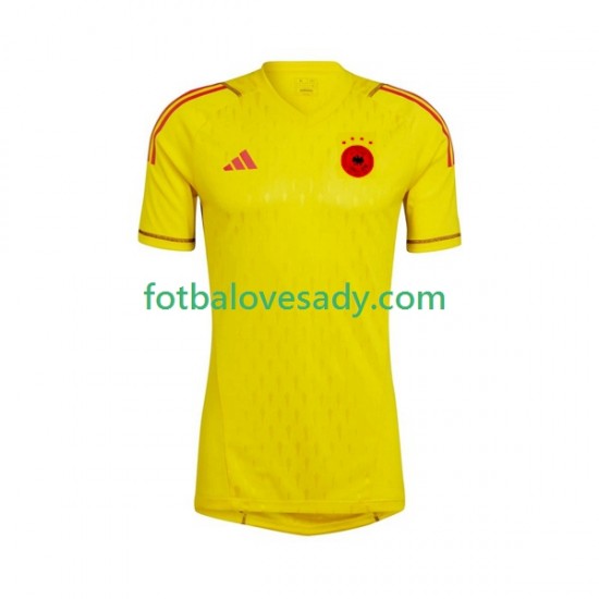 Německo Brankář Muži Fotbalový dres Venkovní Mistrovství světa 2022 Krátký rukáv