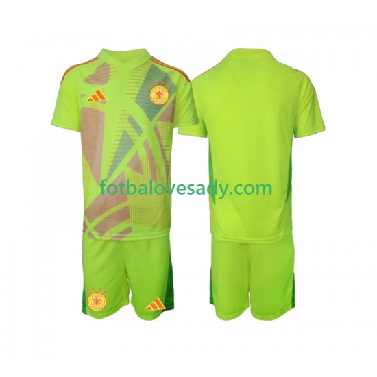 Německo Brankář Děti Fotbalový dres Venkovní Euro 2024 Krátký rukáv