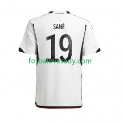 Německo Sane 19 Muži Fotbalový dres Domácí Mistrovství světa 2022 Krátký rukáv