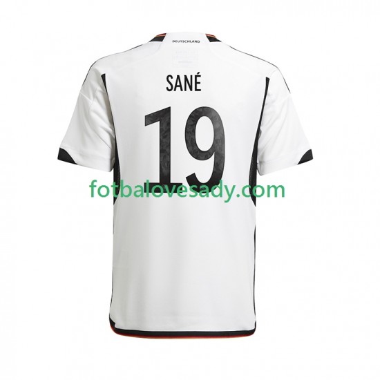 Německo Sane 19 Muži Fotbalový dres Domácí Mistrovství světa 2022 Krátký rukáv