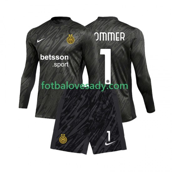 Inter Milán Brankář Yann Sommer 1 Děti Fotbalový dres Třetí 2024-2025 Dlouhý rukáv