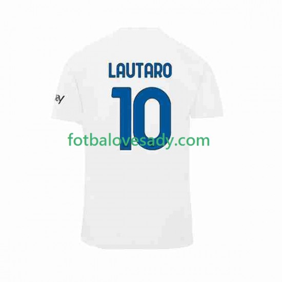 Inter Milán Lautaro Martinez 10 Muži Fotbalový dres Venkovní 2023-2024 Krátký rukáv