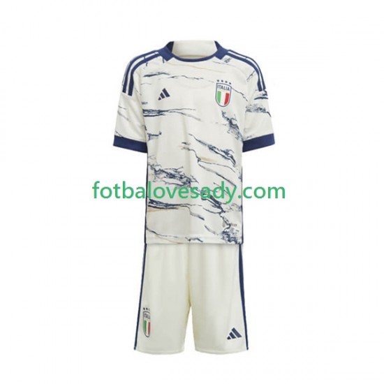 Itálie 2023 Děti Fotbalový dres Venkovní Krátký rukáv