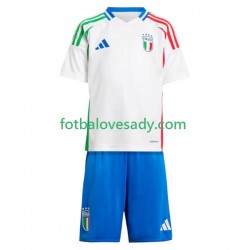 Itálie Děti Fotbalový dres Venkovní Euro 2024 Krátký rukáv