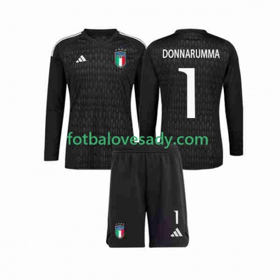 Itálie Brankář Donnarumma 1 2023 Děti Fotbalový dres Venkovní Dlouhý rukáv