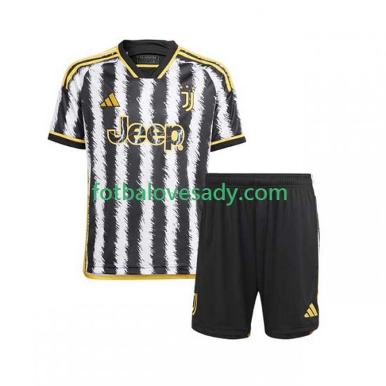 Juventus Děti Fotbalový dres Domácí 2023-2024 Krátký rukáv