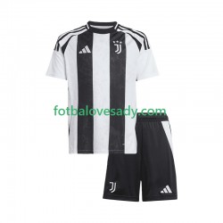 Juventus Děti Fotbalový dres Domácí 2024-2025 Krátký rukáv