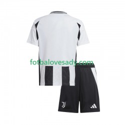 Juventus Děti Fotbalový dres Domácí 2024-2025 Krátký rukáv