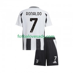 Juventus Cristiano Ronaldo 7 Děti Fotbalový dres Domácí 2024-2025 Krátký rukáv