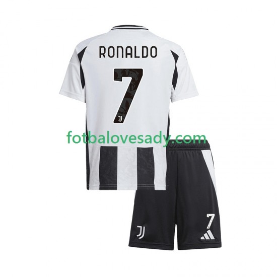 Juventus Cristiano Ronaldo 7 Děti Fotbalový dres Domácí 2024-2025 Krátký rukáv