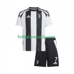 Juventus Cristiano Ronaldo 7 Děti Fotbalový dres Domácí 2024-2025 Krátký rukáv