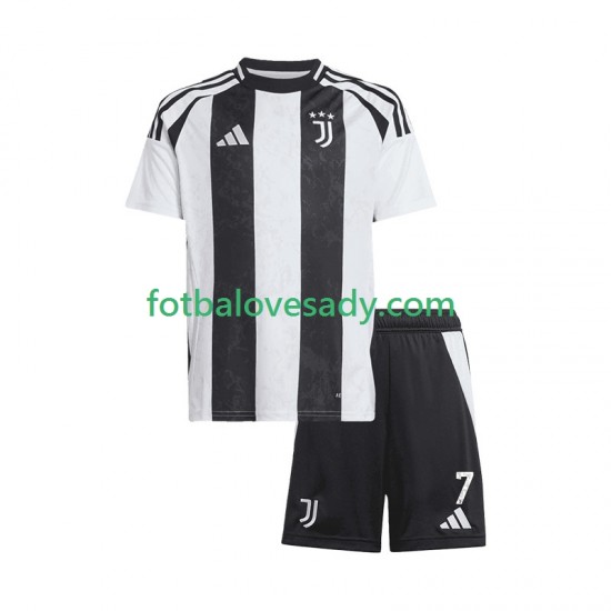 Juventus Cristiano Ronaldo 7 Děti Fotbalový dres Domácí 2024-2025 Krátký rukáv