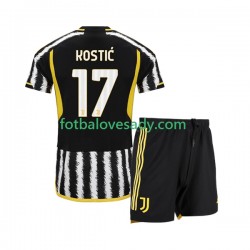 Juventus Filip Kostic 17 Děti Fotbalový dres Domácí 2023-2024 Krátký rukáv