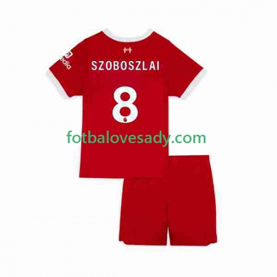 Liverpool Dominik Szoboszlai 8 2023 Děti Fotbalový dres Domácí Krátký rukáv