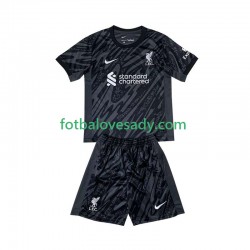 Liverpool Černá Brankář Děti Fotbalový dres Domácí 2024-2025 Krátký rukáv