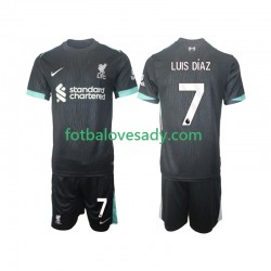 Liverpool Luis Diaz 7 Děti Fotbalový dres Venkovní 2024-2025 Krátký rukáv
